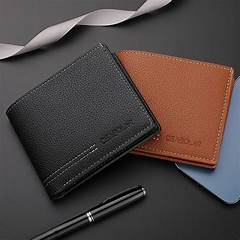 Men's and ladies leather wallets bifold trifold