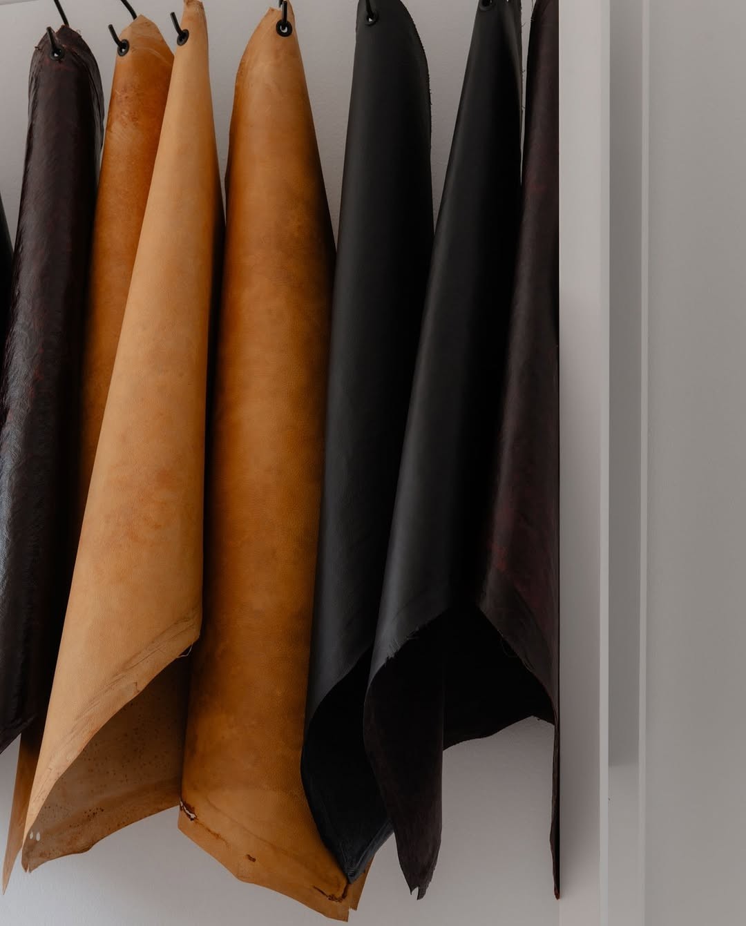 Finishing department — edge painting embossing leather