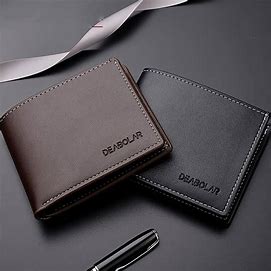 Men's Bifold Leather Wallet — full grain RFID blocking