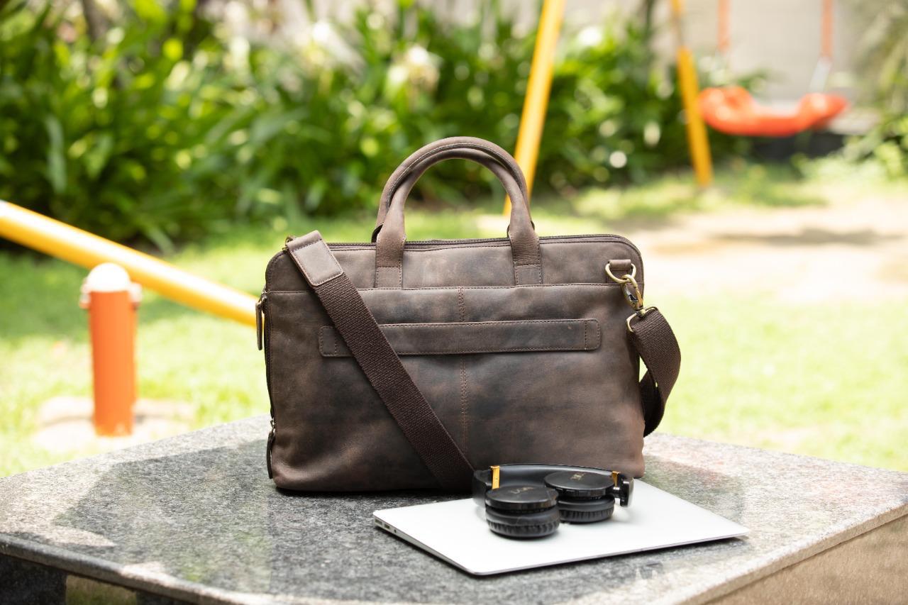 Leather Laptop Sleeve Bag